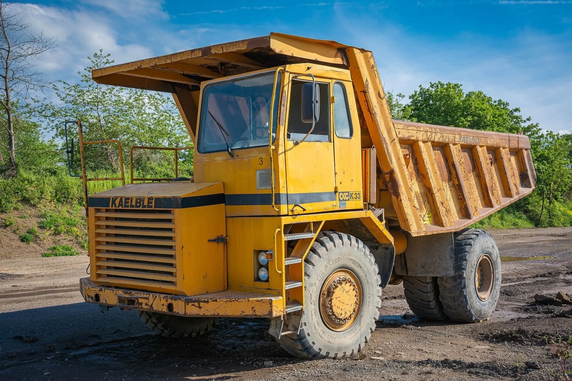Heavy machinery lineup for industrial use