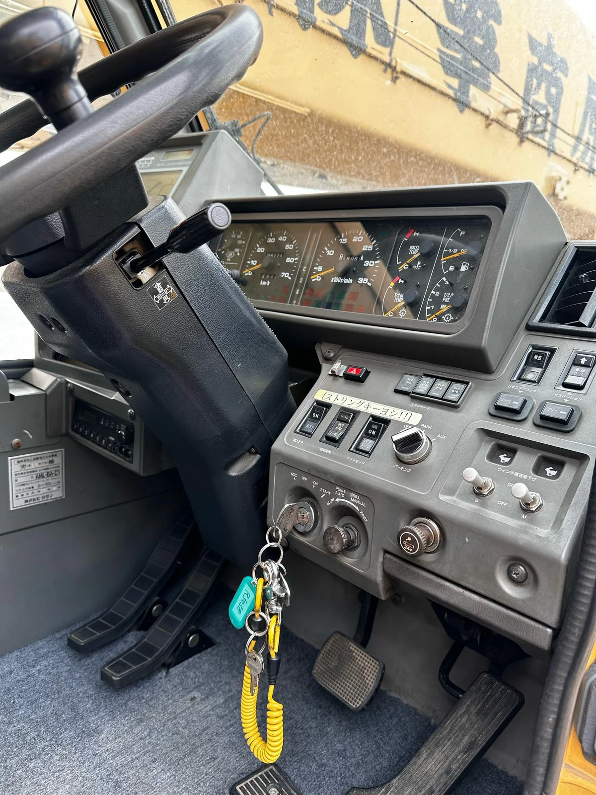 Industrial backhoe digging foundation