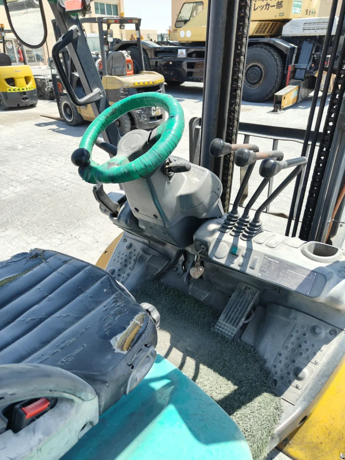 Construction crane parked on-site